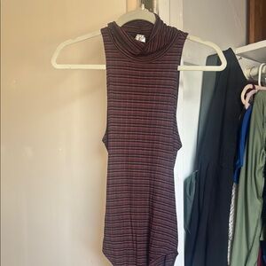 Striped Sleeveless Bodysuit